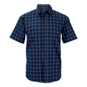 Mens Check Enviro Short Sleeve Lounge Shirt (LO-ENV)