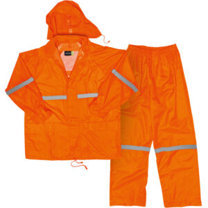 5001 JAVLIN HI VIS PVC RAIN SUIT COMBO ORANGE